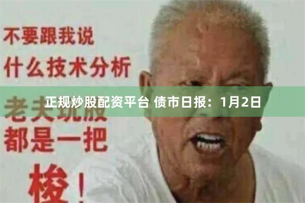 正规炒股配资平台 债市日报：1月2日
