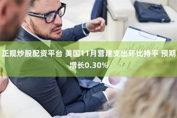 正规炒股配资平台 美国11月营建支出环比持平 预期增长0.30%