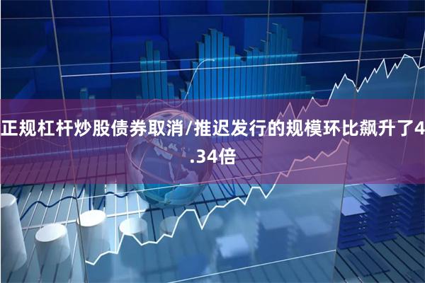 正规杠杆炒股债券取消/推迟发行的规模环比飙升了4.34倍